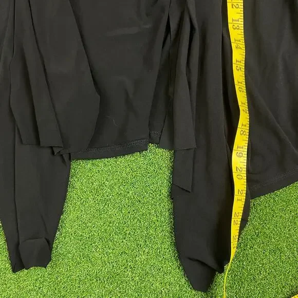 Vintage Naïf Black Half Sleeve Open Front Cardigan Sweater Sz L - Picture 4 of 5